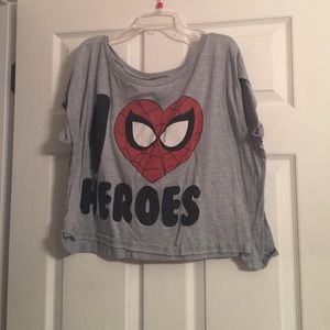 Spider-Man Crop Top