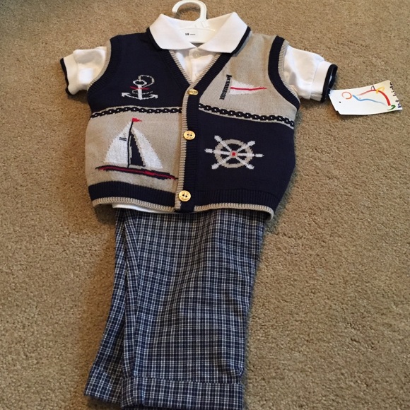 Other - Pants top and vest 3 piece sailor outfit
