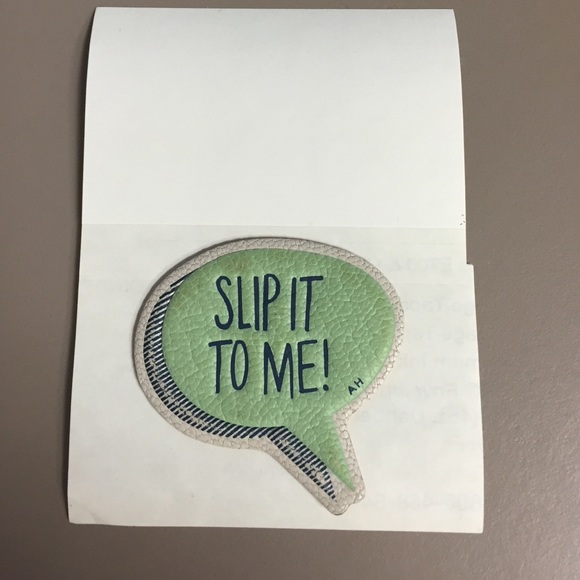 Anya Hindmarch "Slip It To Me" Leather Sticker