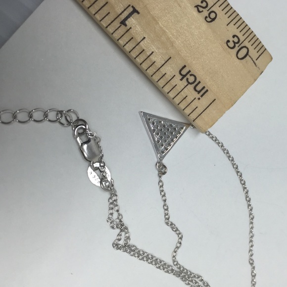 Crystal CZ Triangle Pendant - Picture 5 of 5