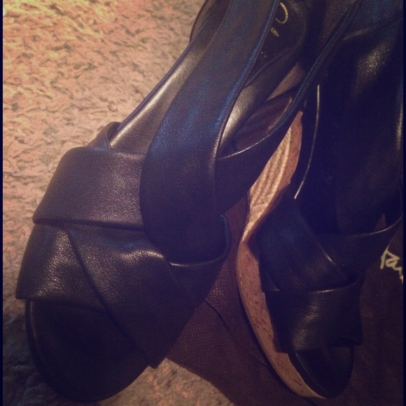 Black Cole Haan wedges
