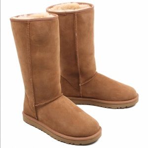 Chestnut tall UGG boots