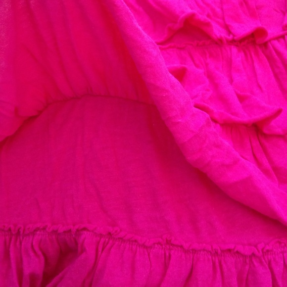 Express Pink Ruffled Tank Top - Picture 3 of 4