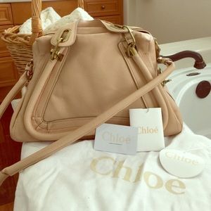 Authentic Chloe Paraty medium bag-Angora beige