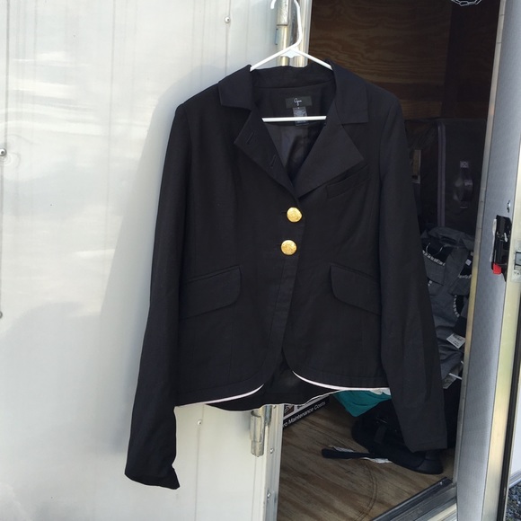 Black Aqua jacket with gold hardware