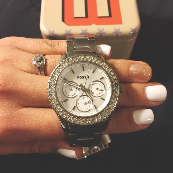Fossil silver watch