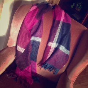 American eagle thick plaid scarf