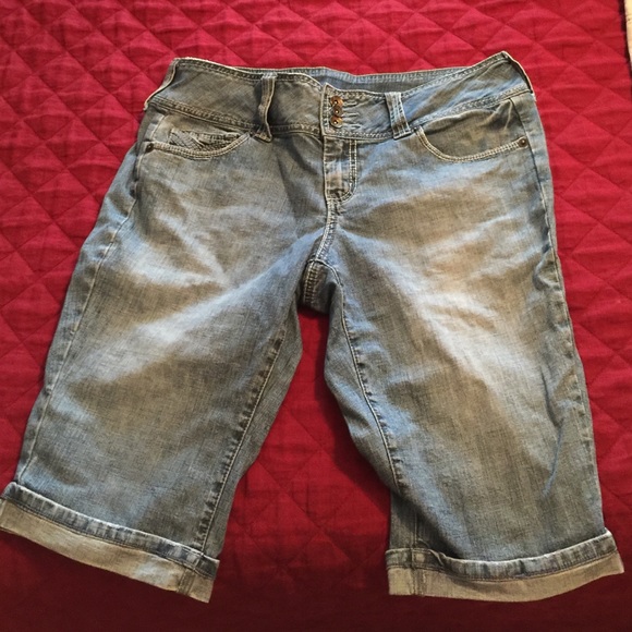 Denim Bermuda shorts