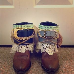 **HOLD FOR ABEE** Upcycled Cowboy Boots