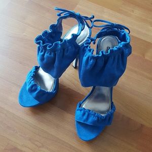 Blue Suede heels
