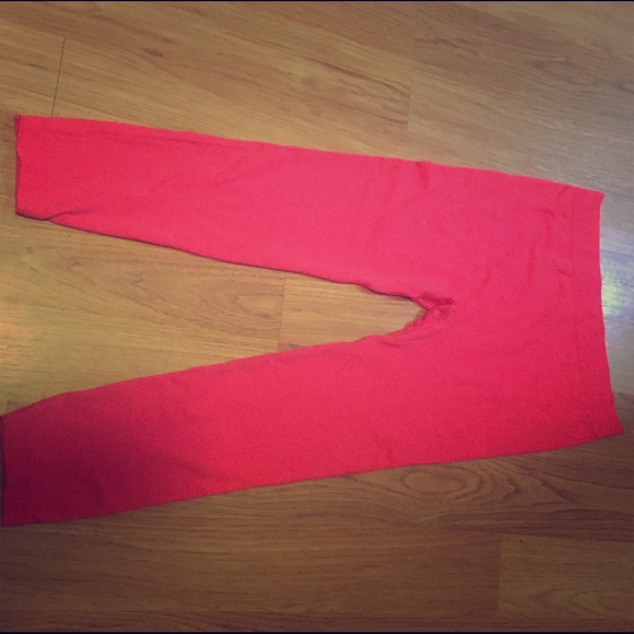 Pink spandex pants