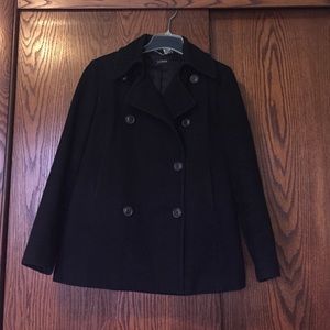 Classic black pea coat with Thinsulate from J.Crew