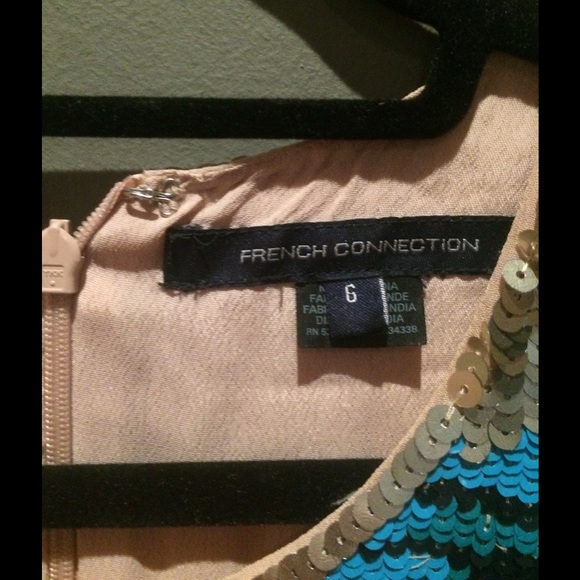 French Connection Floral sequin dress. - Picture 3 of 3