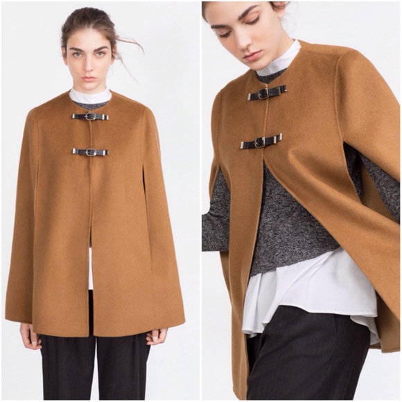 🎉2xHP🎉Cape Poncho With Buckle British Style - Picture 4 of 4