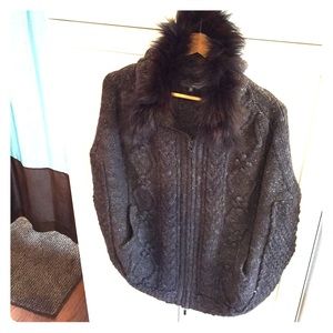 Hooded sweater poncho from Nordstrom