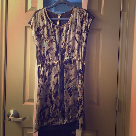 Grey Feather Dress