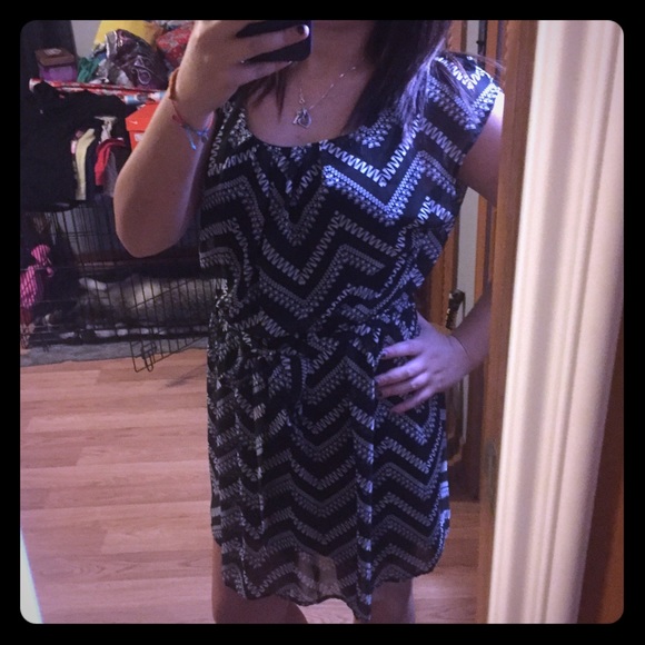 Black and white dress