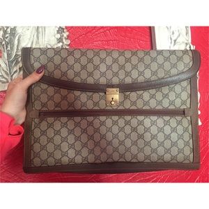 Auth Vintage Gucci Briefcase