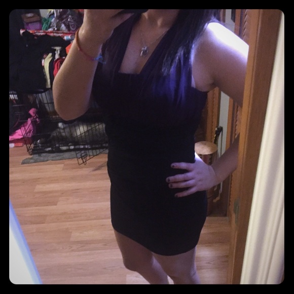 Halter top fitted dress