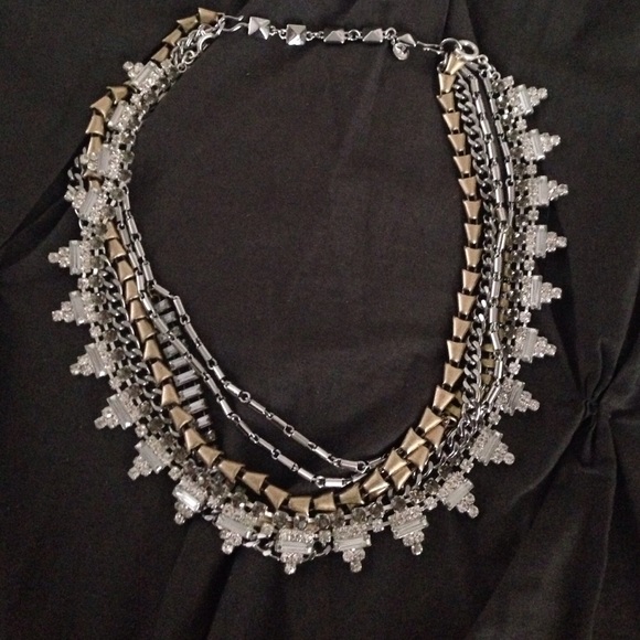 Stella & Dot Mixed Metal Sutton Necklace