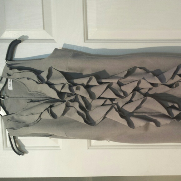 Ruffle Front Calvin Klein Dress