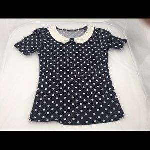 Mod cloth Paper Moon polka dot top