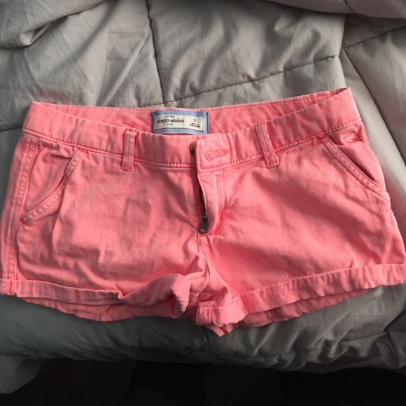 Pink/orange Abercrombie shorts