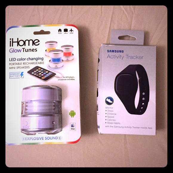 Samsung activity tracker and ihome speakers