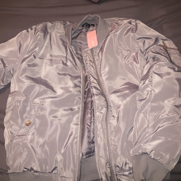 Grey Bomber Jacket