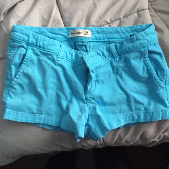 Bright blue a&f shorts