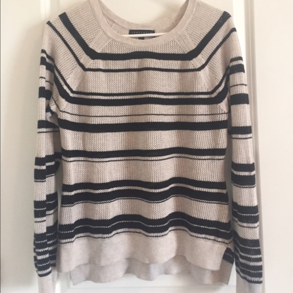cozy striped sanctuary sweater