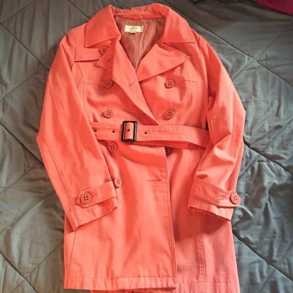 Peach Trench coat or light spring jacket