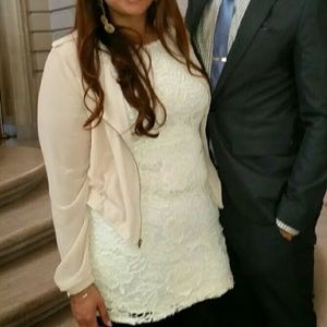 Dress creme colored sleeveless