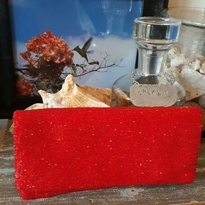 MOYNA Bugle Bead Bag Clutch