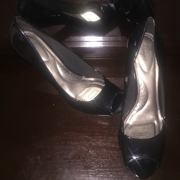 Blk Peep Toe Heels🔥