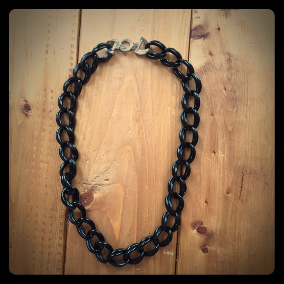 Black Link Necklace