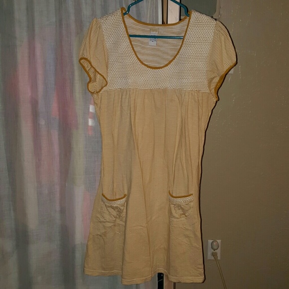 Yellow striped dress