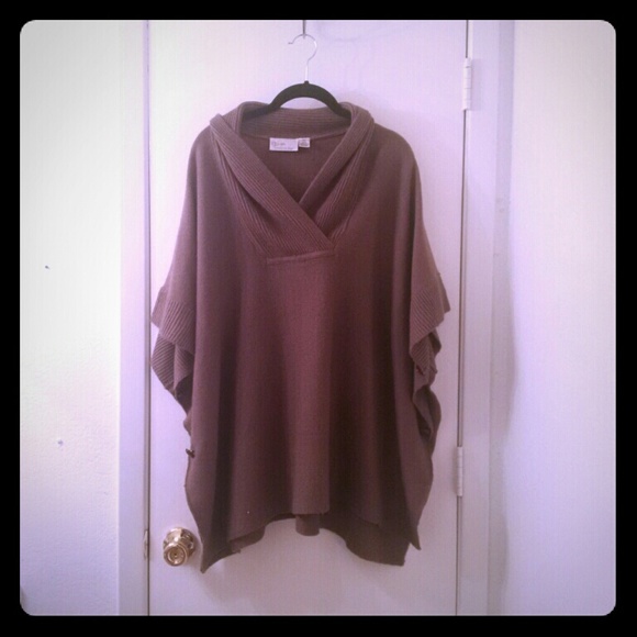 R and D Style pancho sweater.