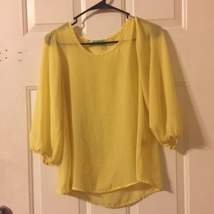 Yellow blouse