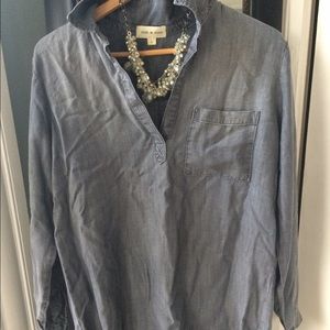 Lovely gray denim tunic