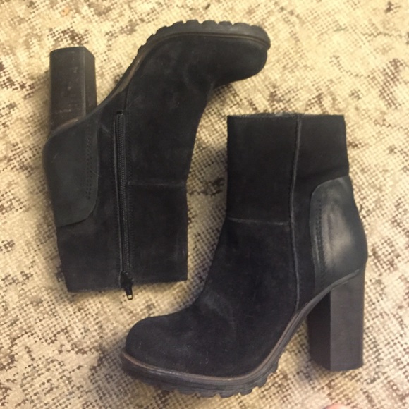 High Heeled Ankle Boots