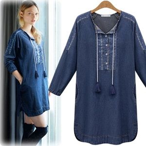 HOTT DENIM DRESS(New!)