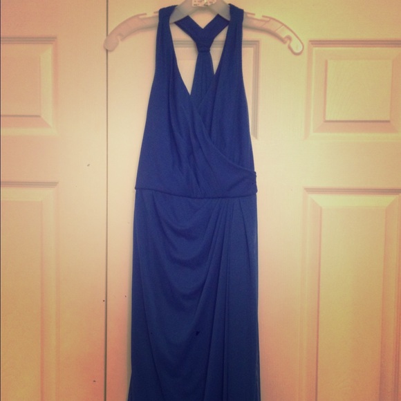 Long blue dress