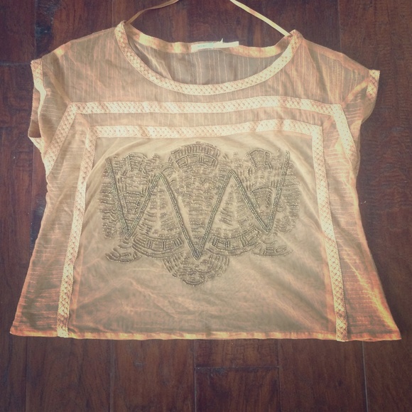 Kimchi Blue flowy vintage inspired top