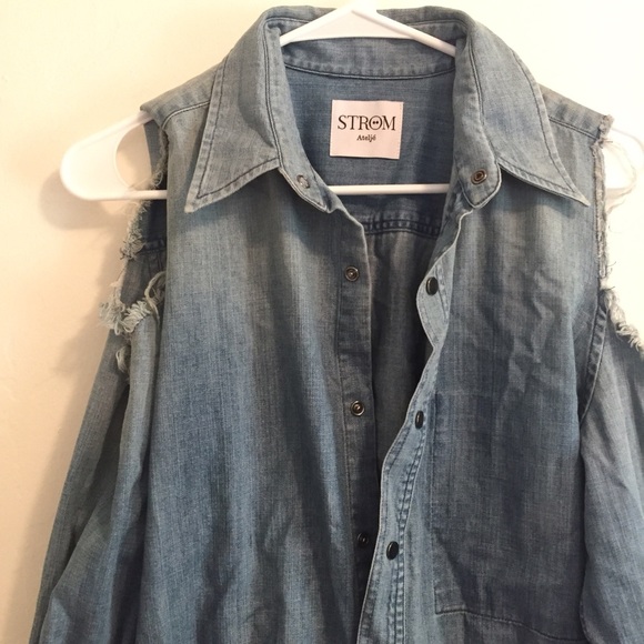 Denim loop shirt button down - Picture 2 of 3