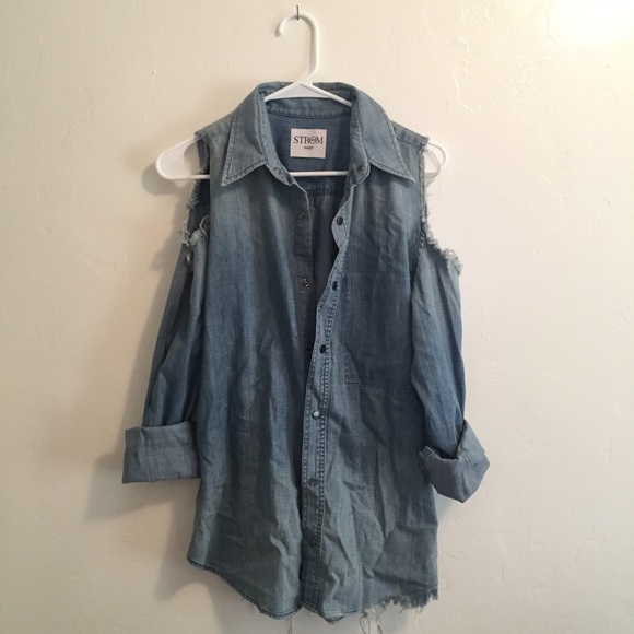 Denim loop shirt button down - Picture 3 of 3