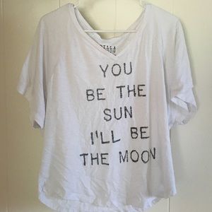 White printed billabong tshirt