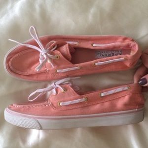 Coral Sperry Boat Shoes