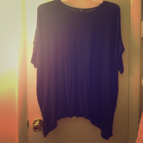 Forever 21 Blue Poncho-like Shirt