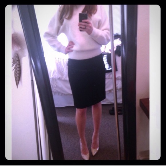 Vintage white angora sweater